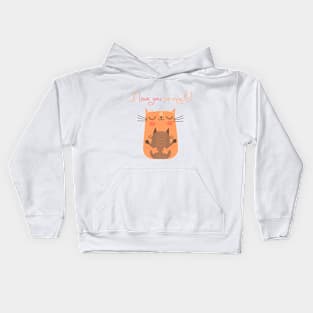 Cat Mom Kids Hoodie